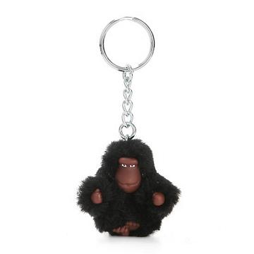 Kipling Sven Extra Small Classic Monkey Keychain Accessories Black Tonal | CA 1963AH